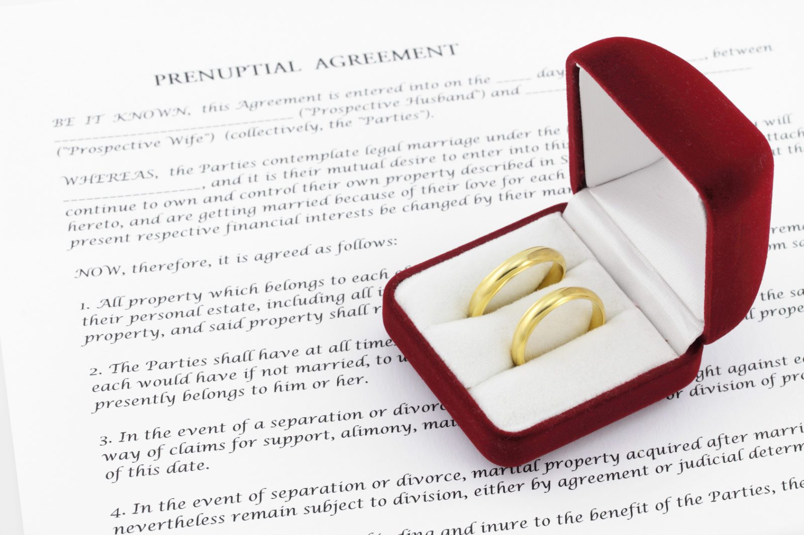 A Divorce With Prenuptial Agreement