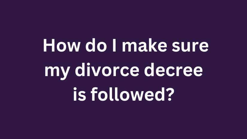 Divorce Decree